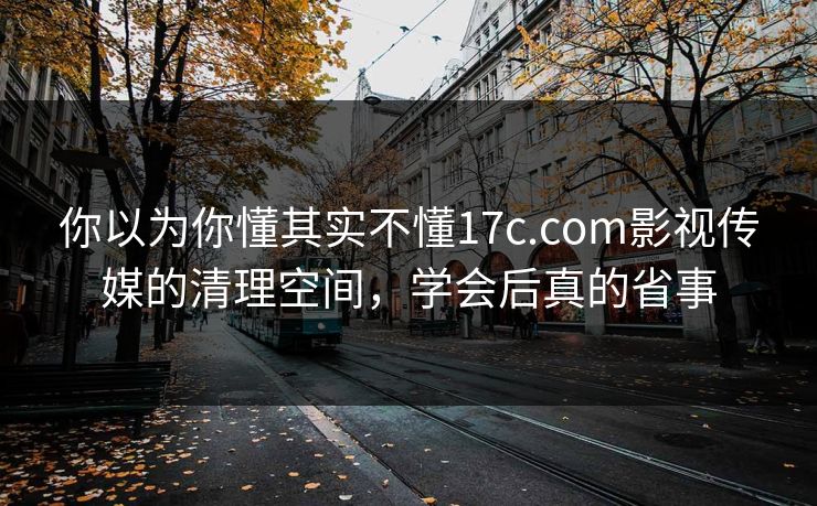 你以为你懂其实不懂17c.com影视传媒的清理空间，学会后真的省事